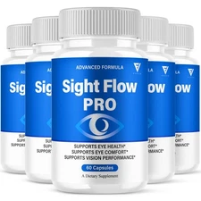(5 Pack) Sight Flow Vision Capsules, SightFlow Advanced Formula (300 Capsules)