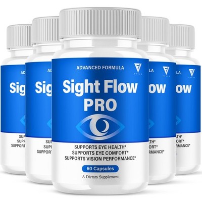 (5 Pack) Sight Flow Vision Capsules, SightFlow Advanced Formula (300 Capsules)