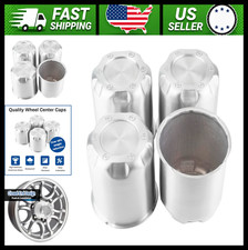 3.27in Aluminum Push-through Wheel Center Caps Silver 4-pack 3.27in Aluminum Push-through Wheel Center Caps Silver 4-pack