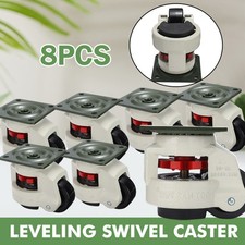 4/8x Workbench Adjustable Wheel Leveling Swivel Casters 2205lbs Heavy Load GD80F