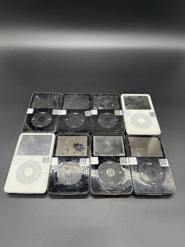 Lot Of 8x Apple Ipod Classic 5th 5.5 Generation Black 30GB Wolfson Video Dac - Picture 2 of 8