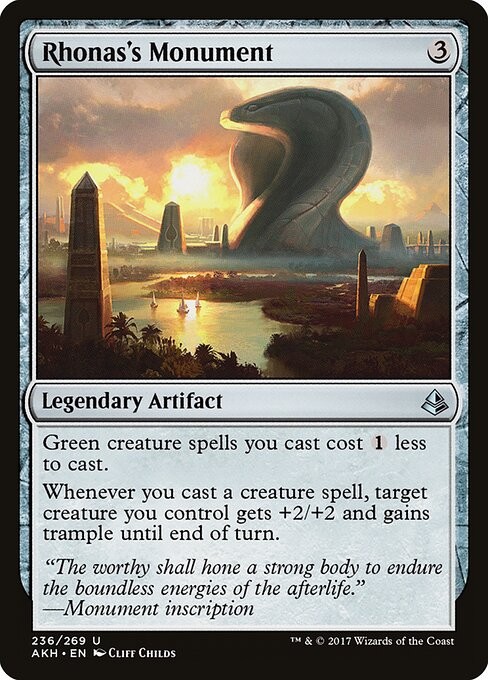 Rhonas's Monument NonFoil Amonkhet 236 NM MTG