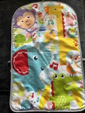 Fisher Price Deluxe Kick and Play Piano Gym Replacement Mat Only Blue Elephant