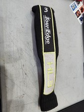 TOUR EDGE HL3 Hybrid Iron 3 Headcover Head Cover Black Yellow Sock Cover VG