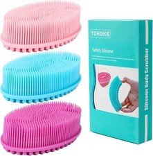 TDHDIKE Silicone Body Scrubber Colors: Unknown, 'Pink', 'Blue', 'Purple'