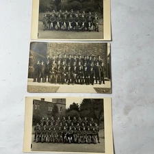 3 WW2 photos Scottish German US Regiment soldiers, Army Military Vintage Picture