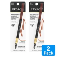 Revlon ColorStay Brow Pencil 215 Auburn 0.012 oz – 2 Pack – Waterproof – New