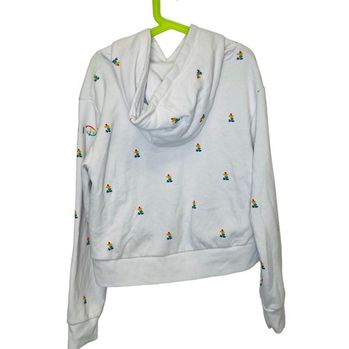 Disney kids sweatshirt hoodie Pride rainbow Mickey Mouse large 10/12 - Picture 2 of 8