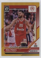 2024-25 Panini Donruss EuroLeague Optic Gold Prizm 5/10 Alec Peters #132 14mf