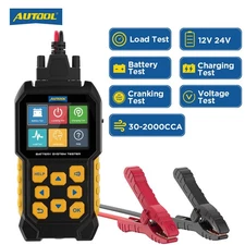 Car Battery Tester 12V 24V Battery Load Tester Charging Cranking Analyzer Tool