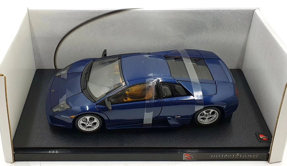 Hot Wheels 1/18 Scale Diecast 57304 - Lamborghini Murcielago - Blue - Image 4 of 4