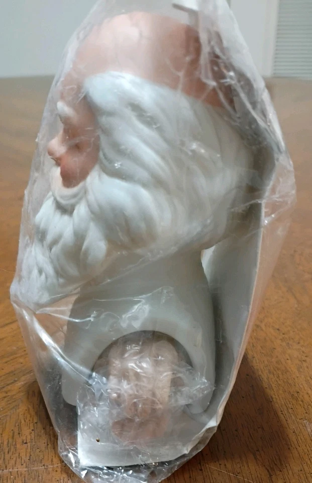 Kit de muñeca cabeza y manos de Papá Noel de porcelana para hacer por Mangelsen's Crafts 1993 Foto 3 de 3