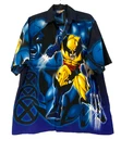 Vintage Marvel Wolverine X Men Shirt 2001 All Over Print Button Down Men Size L