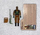 1984 Vintage GI Joe Lot Cobra Roadblock Near Complete File Card Machine Gun