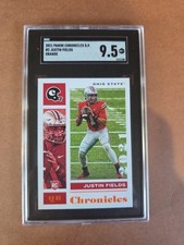 2021 Panini Chronicles D.P. #2 Justin Fields  Orange SGC 9.5