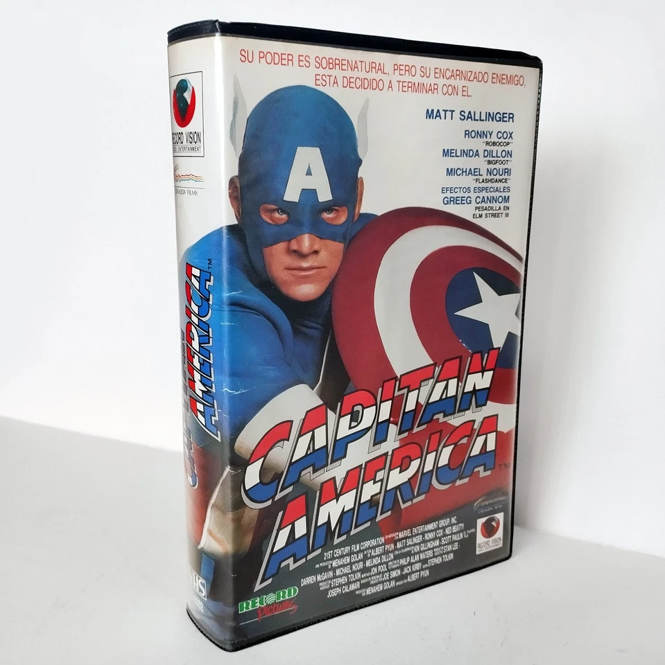 CAPITAN AMERICA - (RECORD VISION) CAJA GRANDE VHS, DE VIDEOCLUB, 1ª EDICIÓN - Imagen 2 de 4