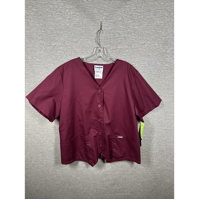 #ad NEW Landau Burgundy Unisex Adult Scrub Size XL $8.37