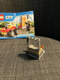Lego City Fire ATV 60105 used complete retired