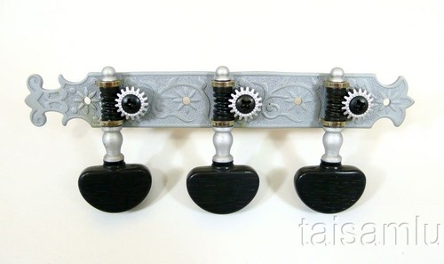 1/17 Classical Guitar geared tuner machine head, matt silver plated 200SS-A3B - Picture 2 of 4