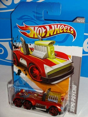 Hot Wheels 2012 HW Code Cars #241 Semi-Psycho Production Error w/ Reversed Pipes