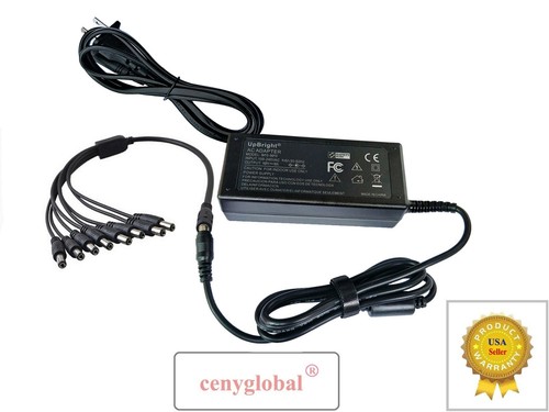 AC Adapter CCTV Security Camera DVR + 8 Split Zmodo Q-See DC 12V 5A Power Supply - Picture 7 of 7