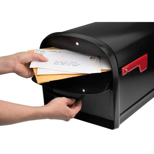 NEW! Oasis 360 Black, Large, Steel, Locking Parcel Mailbox With 2-Access Doors - Picture 3 of 13