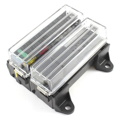 16 Way Blade Fuse Box & 4 Way Relay Box Combo Holder / Block 12v / 24v Car HGV - Picture 2 of 2