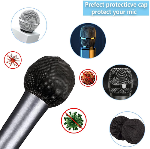 Microphone Covers Disposable Microphone Cover 100Pcs Mic Cover Disposable KTV - Picture 6 of 7