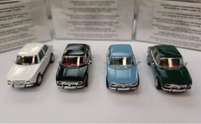 1/87 Plastic car model Saab 99 1980 gift collection 4 color