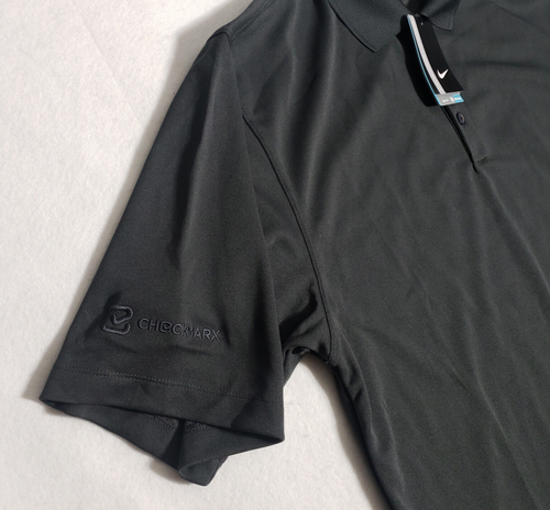 NUEVA Camisa Polo de Golf Nike LOGOTIPO CHECKMARX Para Hombres Grande L Gris Dri-Fit Informal Dri Fit - Imagen 2 de 11