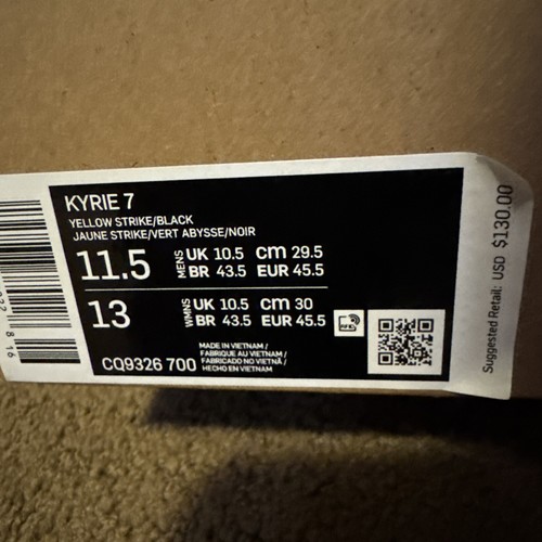 Size 11.5 - Nike Kyrie 7 1 World 1 People - Picture 7 of 7