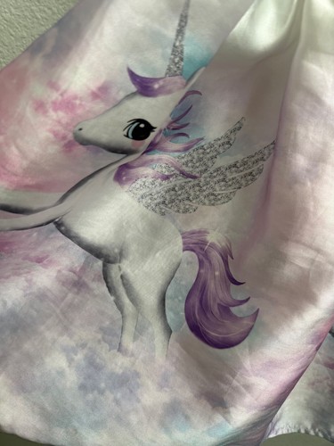 Unicorn girls dress H&M Size 6-8 US Pink, White & Purple - Picture 4 of 8
