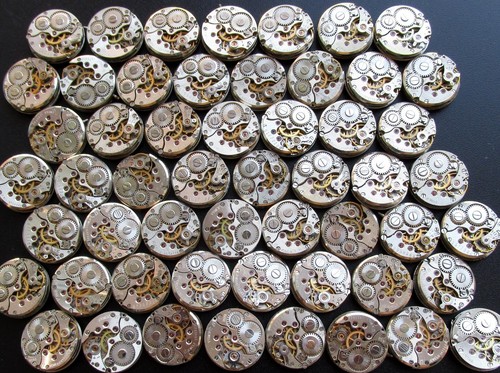Lot 50 ladies watch Round movements Chaika 16 mm. Steampunk Art parts or repair - Picture 6 of 9