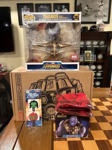 Funko Marvel Collector Corps Avengers Infinity War Complete Box(Thanos,Iron Man)