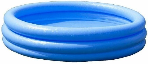 Intex Crystal Blue Pool Aufblasbar Schwimmen Planschen Spielen 3 Ringe Pool Spielzeug Kinder - Bild 2 von 6