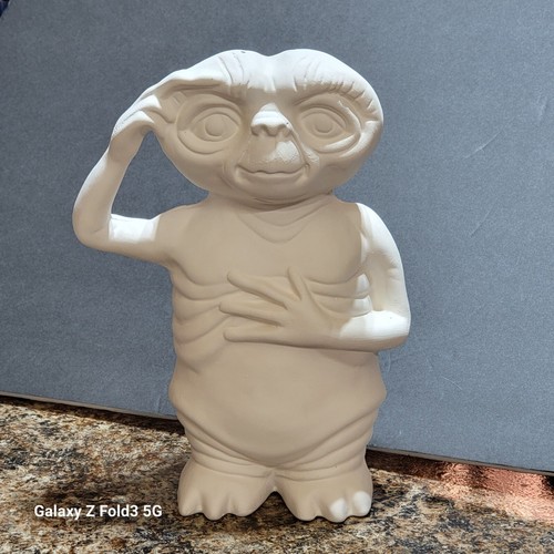 "Bisque de cerámica listo para pintar película ET cerámica alienígena aproximadamente 9" - Imagen 8 de 8