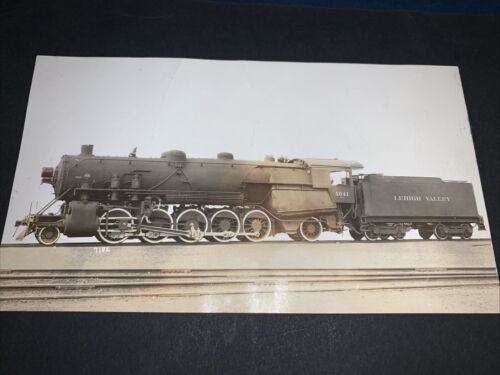 1919 Lehigh Valley Railroad Steam Engine 7” X 4” Photograph