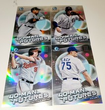 2021 Bowman Chrome Baseball 40 Man Futures Lot Of 4 ( Lot 2 )