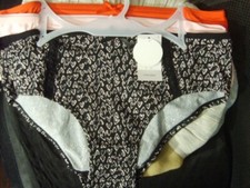 3 PACK LADIES WOMENS JUST BE...VDAY MICROFIBER HIPSTER BRIEF PANTIES SIZE 6 NWT