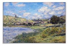 Canvas Vetheuil, Paysage, 1879 by Claude Monet Prints Wrapped Gallery Wall Ar...