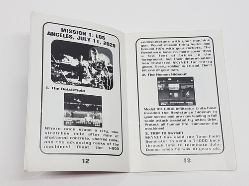 T2 The Arcade Game Sega Game Gear Original Authentic Manual Only - Picture 11 of 22