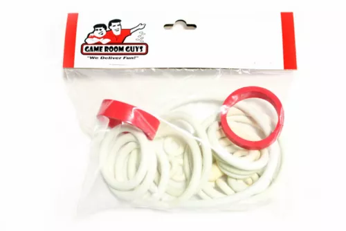 Zaccaria Circus Pinball Machine Replacement Repair Rubber Ring Kit White
