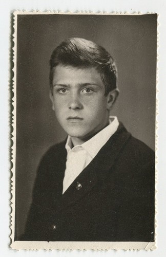 Handsome boy arcade portrait ussr vtg photo