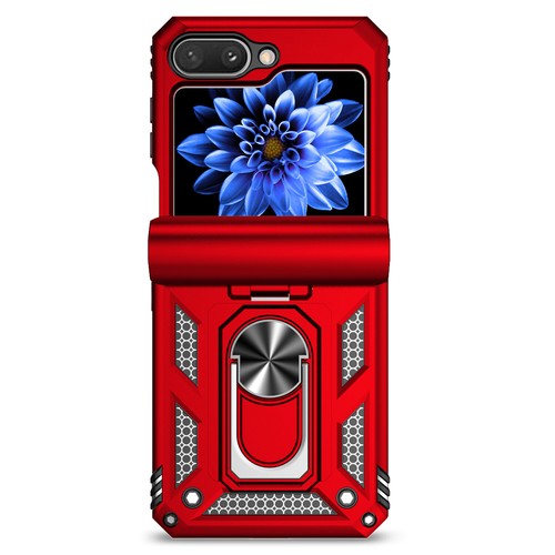 Funda con soporte de anillo magnético con bisagra de alta resistencia abatible 6 Flip5 4 3 para Samsung Galaxy Z - Imagen 16 de 18