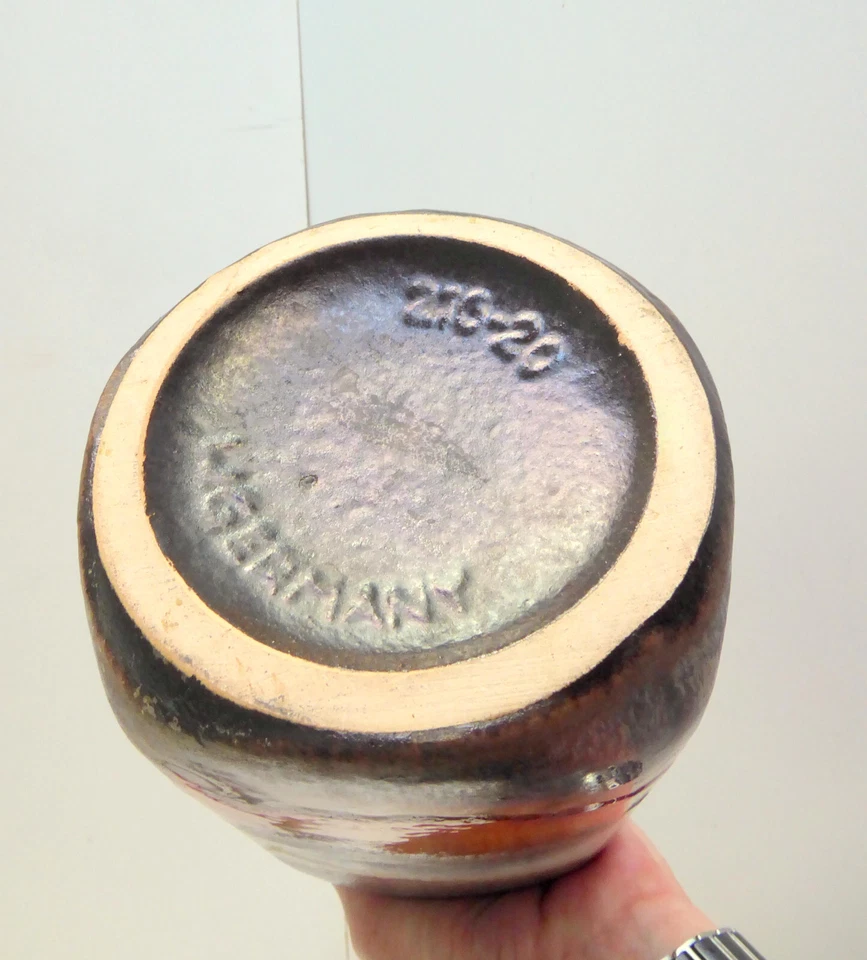 RARE Scheurich Vase 216-20, westdeutsche Keramikvase, 60er Jahre home decor - Bild 3 von 3