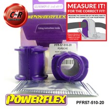 Powerflex Heck Überrollbügel Buchsen 20mm für Porsche 986 Boxster (97-04)