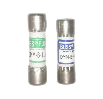BUSSMANN DMM-B-11A + DMM-B-44/100 44mA 1000VAC/DC BUSS SICHERUNG für Multimeter - Bild 1 von 4