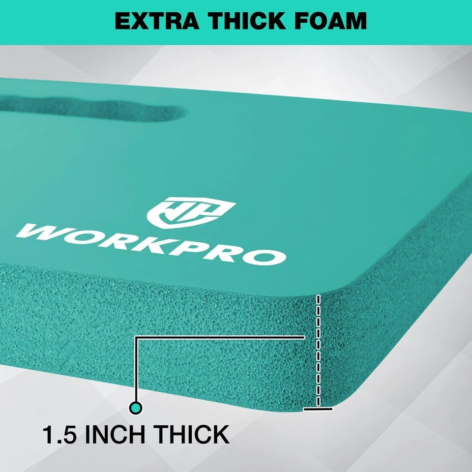 WORKPRO 2Pack Extra Thick Kneeling Pad Kneel Mat Soft Foam Cushioning Large Foam - Image 3 of 4