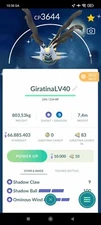 Pokemon Shiny Giratina (Origin) LV40 3moves -TRA'DE 1 mill Dust GO- Description