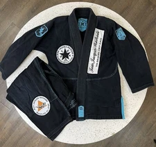 Sanabul Jiu Jitsu Gi Kid Sz K4 Top & Pants Black BJJ Grapple Kimono  MMA Judo